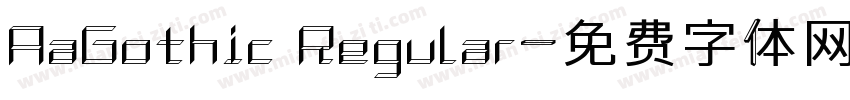 AaGothic Regular字体转换